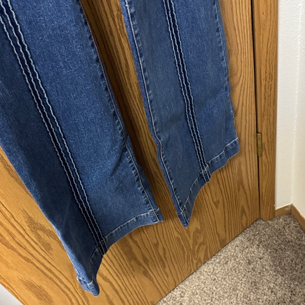 REVICE Dark Blue Flare Jeans - Picture 3 of 5